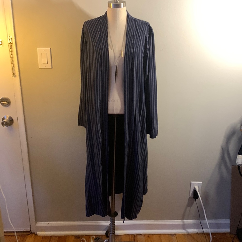 Eileen Fisher Long Jacket With Side Pockets